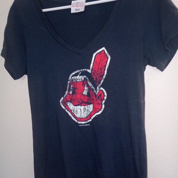 MLB Cleveland Indians Nostalgic Women's Top - Picture 1 of 14